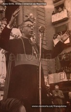 Maig de 1950: imatges de la visita de la marededéu de Fàtima a Manresa. Milers de fidels van sortir a rebre-la pels carrers de la ciutat. (Fons Grifé, Gamisans, Lladó – Arxiu Comarcal del Bages)