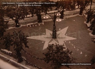 Maig de 1950: imatges de la visita de la marededéu de Fàtima a Manresa. Milers de fidels van sortir a rebre-la pels carrers de la ciutat. (Fons Grifé, Gamisans, Lladó – Arxiu Comarcal del Bages)
