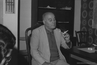 1-10-1978. Jacint Carrió, entrevistat pels historiadors manresans Joaquim Aloy i Jordi Sardans.

