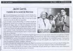 Jacint Carrió, medalla de la ciutat de Manresa (Al Carrer, maig del 2001)
