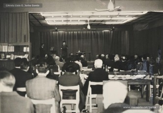 (4/4) Febrer de 1967. Recital de cançons d’Apel·les Mestres interpretades per Sabina Fornell Morató (1929-2016), cantaire de l'Orfeó Manresà i poetessa, acompanyada a l’orgue per Ignasi Torras Garcia, mestre de capella de la Seu.