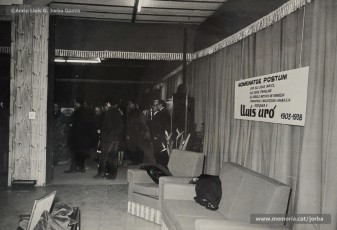 (5/29) 20/2/1969. Vistes de l’exposició de pintures, dibuixos i escultures de Lluís Uró.