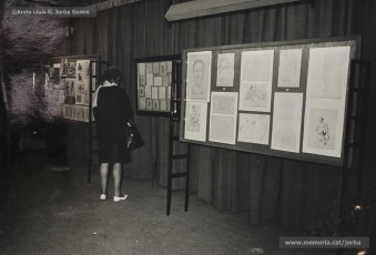 (10/29) 20/2/1969. Vistes de l’exposició de pintures, dibuixos i escultures de Lluís Uró.
