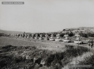 (1/9) 19/12/1966. La cavalcada del príncep Assuhan es va concentrar a l’escorxador industrial MAFRICA, a la carretera de Calaf, a prop de Sant Joan de Vilatorrada. Va travessar el poble i va entrar a Manresa pel Pont Nou.