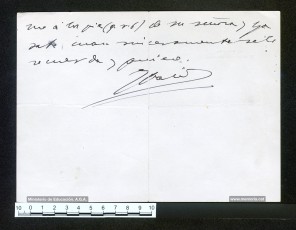 4/4/1950: el ministre d’Educació José Ibáñez-Martín respon a Hernán Figueroa que fins al moment no ha arribat al ministeri cap petició de revisió de l’expedient de depuració de Justa Freire. “En cuanto llegue se resolverá favorablemente” diu la nota manuscrita. (Archivo General de la Administración).