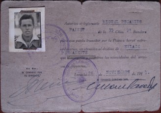 Passi de lliure circulació com a enllaç permanent a Larache signat el 24 de novembre del 1941.