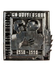 Medalles commemoratives del 60è aniversari de la Lleva del Biberó 1938-1998. (Arxiu Comarcal del Bages. Fons Francesc Terra).