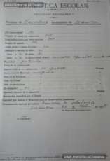 21/11/1932: estadístiques escolars de Manresa que inventarien els edificis escolars de la ciutat amb el seu estat i condicions higièniques –deu centres en mal estat-, així com el seu mobiliari i material, que és insuficient en la majoria d’escoles. També recullen dades sobre les colònies escolars, així com informació específica d’alguns centres concrets de la ciutat, de la població escolar general -4502 alumnes- i del nombre de mestres. (Arxiu Comarcal del Bages)