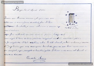 1933: diari de la primera i segona tandes de les colònies escolars fetes a Berga l’estiu de 1933, organitzades per l’Ajuntament de Manresa, on s’expliquen les activitats fetes durant el dia. També s’hi pot veure una selecció de treballs dels alumnes impressos amb la impremta escolar seguint el mètode Freinet. (Arxiu Comarcal del Bages)