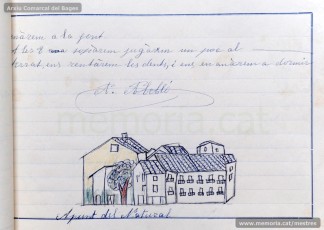 1933: diari de la primera i segona tandes de les colònies escolars fetes a Berga l’estiu de 1933, organitzades per l’Ajuntament de Manresa, on s’expliquen les activitats fetes durant el dia. També s’hi pot veure una selecció de treballs dels alumnes impressos amb la impremta escolar seguint el mètode Freinet. (Arxiu Comarcal del Bages)