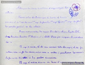 1933: diari de la primera i segona tandes de les colònies escolars fetes a Berga l’estiu de 1933, organitzades per l’Ajuntament de Manresa, on s’expliquen les activitats fetes durant el dia. També s’hi pot veure una selecció de treballs dels alumnes impressos amb la impremta escolar seguint el mètode Freinet. (Arxiu Comarcal del Bages)
