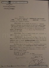 Selección de páginas del expediente de depuración del maestro Hermenegild Lladó Bilarrúbies y acreditación que presenta a las autoridades franquistas el 21/2/1939 como muestra de haber ejercido de maestro en el Grup Escolar Renaixença desde el 12 de noviembre de 1934. (Arxiu Comarcal del Bages, Archivo General de la Administración y Arxiu Municipal de Manres