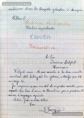 Mostres de tipus textuals. Resulta molt interessant, per la seva modernitat, destacar la gran diversitat de tipus de text que feia treballar Josep Albagés als seus alumnes per donar-los un domini dels diferents registres de llenguatge. S’hi poden llegir cartes, actes, esqueles, felicitacions, factures, oficis, comandes, certificats, anuncis, etc. (Arxiu Comarcal del Bages)