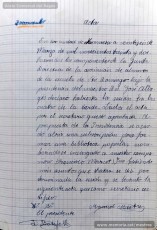 Mostres de tipus textuals. Resulta molt interessant, per la seva modernitat, destacar la gran diversitat de tipus de text que feia treballar Josep Albagés als seus alumnes per donar-los un domini dels diferents registres de llenguatge. S’hi poden llegir cartes, actes, esqueles, felicitacions, factures, oficis, comandes, certificats, anuncis, etc. (Arxiu Comarcal del Bages)