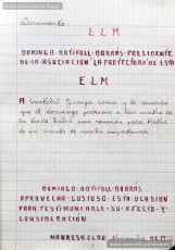 Mostres de tipus textuals. Resulta molt interessant, per la seva modernitat, destacar la gran diversitat de tipus de text que feia treballar Josep Albagés als seus alumnes per donar-los un domini dels diferents registres de llenguatge. S’hi poden llegir cartes, actes, esqueles, felicitacions, factures, oficis, comandes, certificats, anuncis, etc. (Arxiu Comarcal del Bages)