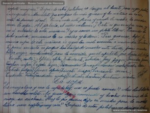 Agost de 1938: quadern escolar en el qual s’observa el treball escolar diari, centrat tant en la resolució de problemes matemàtics, com en el coneixement de les llengües catalana i castellana, així com en la geografia i la història. (Donació particular – Museu Comarcal de Manresa)