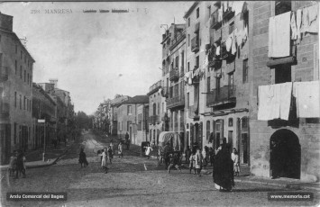Fotografia de la carretera de Cardona.
Procedència: Arxiu Comarcal del Bages
