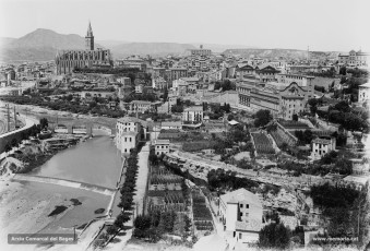 Vista general de la ciutat, presa entrats els anys vint del segle XX. 
Procedència: Arxiu Jaume Pons i Agulló
