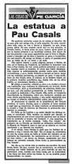 Reproducció de l’article signat per Pere Garcia al diari “Gazeta de Manresa” de 20 de novembre de 1976. (Col·lecció Josep Barés).