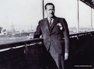 Ramon Junyent Vila reclòs al vaixell-presó Uruguay per haver secundat com a regidor de Barcelona la proclama de l’Estat Català del 6 d’octubre del 1934. (Família Junyent)