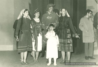 Els Pastorets amb Mercè Gilibets, Rosa MªCors, Pere Vicens, Manela Cors Montserrat Morral -nena-. (1967)
