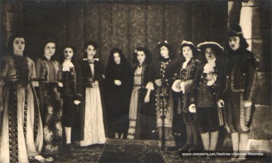 "Les tres filles del rei" amb Montserrat Sansa, Renalies, Paquita Rosell, Motserrat Borés.... (1944)
