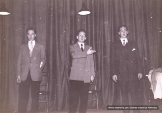 Pasqual Piñot,  Joan Prat Guitart  i Josep Mª Descarga. (1952)