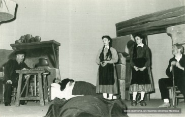 "La oracion de Bernadette" amb Joan Torras, Rosa Vila, Etelvina Piera, Mª Dolors Camprubi i Joan Torrens. (1958)
