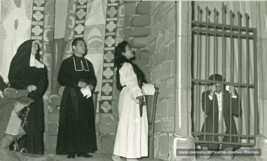 "La oracion de Bernadette" amb Maria Bruguera, Àngel Tulleuda, Rosa Vila i Enric Tatjé. (1958)