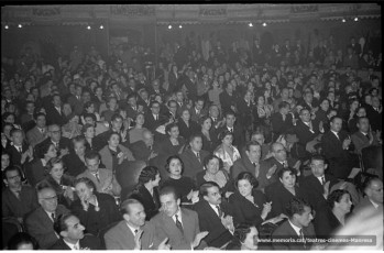 Vista de la platea del concert en motiu de les Noces d'Or de l'Orfeó. (1951)