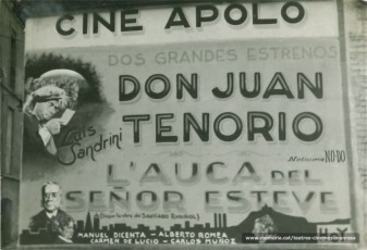 Promoció de les pel.lícules "Don Juan Tenorio" i "L'auca del señor Esteve". (1949)