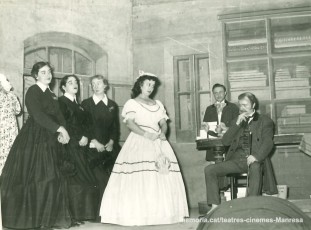 "L'Auca del Sr Esteve" amb Josefina Matiño, Maria Bruguera, Rosa Vila, Salvador Soler, Martí Camprubí. (1958)