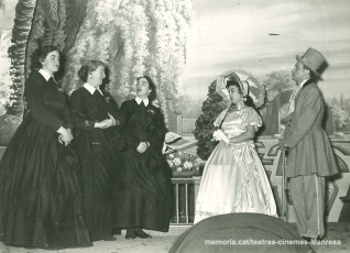 "L'Auca del Sr Esteve" amb Josefina Matiñó, Maria Bruguera, (?), Rosa Vila i Salvador Soler (1958)