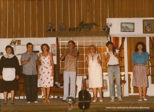 "Juegos para marido y mujer" Anna Requesens, Francesc Esqueirol, Elisa Bacardit, Pere Vicens, Dolors Puertas, Albert Serra, Montse Pellicer. (1983)