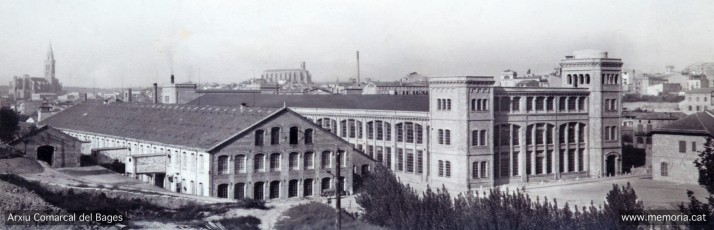 Fotografies de la Fàbrica Nova, poc després de la seva inauguració, que va tenir lloc l’any 1926. (Arxiu Comarcal del Bages).