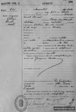 Certificat de defunció d'Antoni Cruell Martí, de Tortosa. (Arxiu Jutjat de Pau de Monistrol de Montserrat).