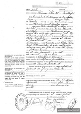 Certificat de defunció de Teresa Hortet Mallafré, enterrada al cementiri de Montserrat i després al de Monistrol. (Arxiu Jutjat de Pau de Monistrol de Montserrat).