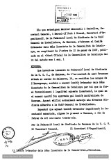 Informació de l’ocupació de l’escola de Sant Francesc per part de la Federació local de sindicats-UGT. 10 de febrer de 1937. (Arxiu Nacional de Catalunya)