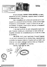 Petició de legalització de l’ocupació de l’escola de Sant Francesc per part de la Federació local de sindicats-UGT signada per Viñals. 24 de juny de 1937. (Arxiu Nacional de Catalunya)