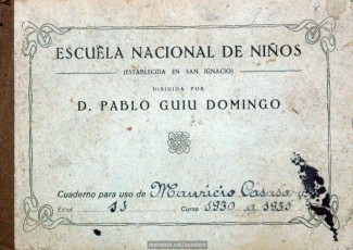 Podem veure la coberta i 39 fulls del quadern. Durant aquest curs escolar, es produeix el canvi de règim polític a l’Estat espanyol: cau la monarquia d’Alfons XIII i es proclama la República (14-4-31). Casasayas té 11 anys.