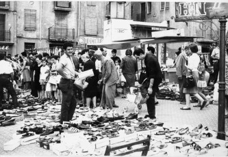 La plaça dels Infants l’any 1967 en una fotografia d’Antoni Quintana Torres.