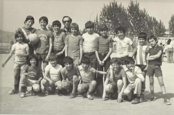 Equip de futbol del Moviment Júnior del barri Mion-Puigberenguer. Any 1973