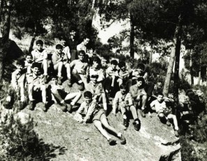 1966: Acampada del grup de ràngers al Cap del Rec, Lles de Cerdanya.
