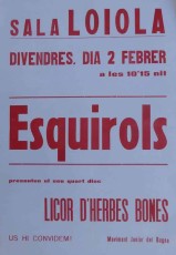 Cartell del recital de presentació del disc a Manresa (1979)