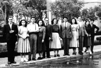 16/5/1949. Lleida. Fotografia de grup.